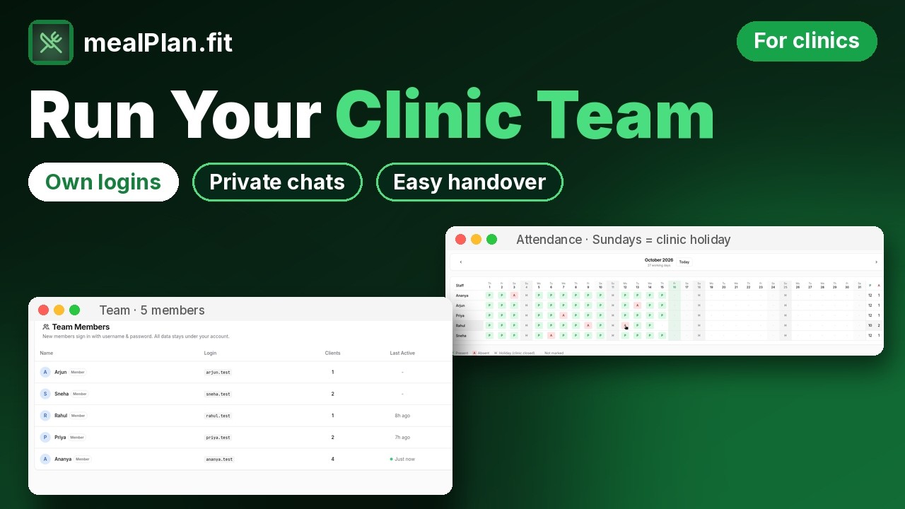 Manage your clinic team