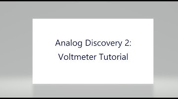 10 Analog Discovery 2 Voltmeter Tutorial
