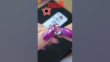 stranger things fake nails - how to make paper nails #diy #tutorial #strangerthings