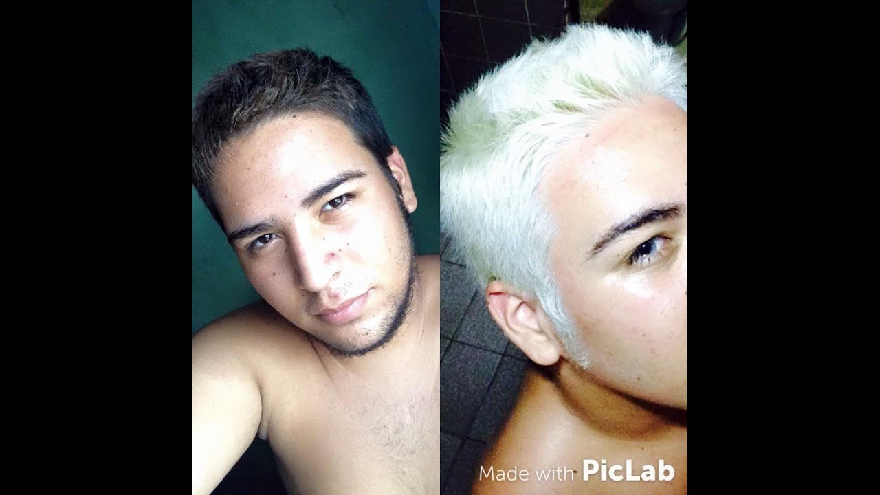 cabelos masculinos descoloridos