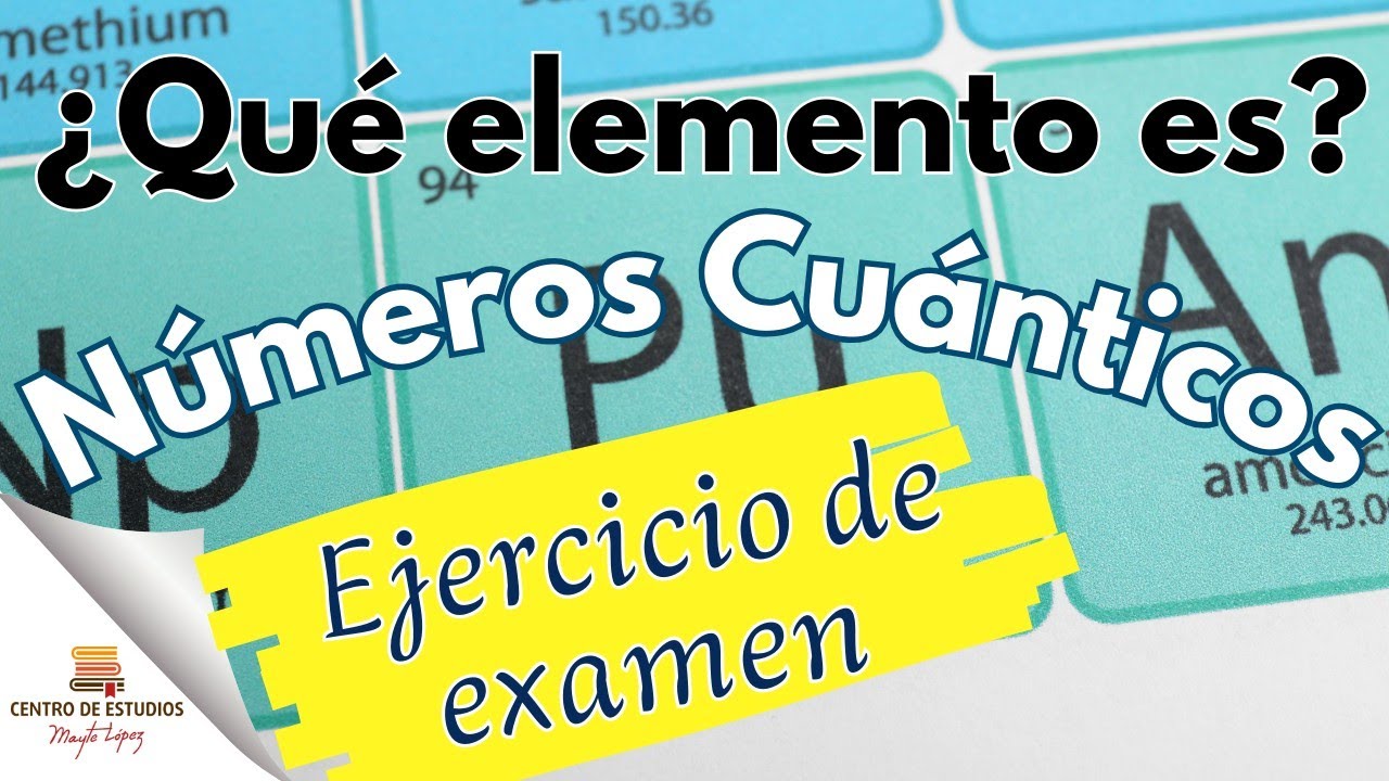 Descubre el Elemento Químico con NÚMEROS CUÁNTICOS en 2 Minutos 🧪 - YouTube