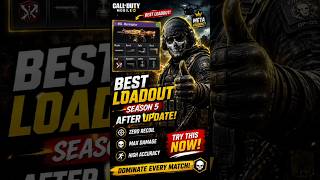 🔥 BEST LOADOUT After Season 5 Update! 😱 Zero Recoil Gunsmith | COD Mobile #shorts