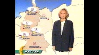 RTLplus 14.08.1988 - Farbiges Sendelogo: Abspann Männermagazin, Werbung, Wetter, Musikclip