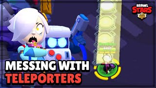 Messing With Teleporters Carls Axe Can Pass Through Walls Brawl Stars