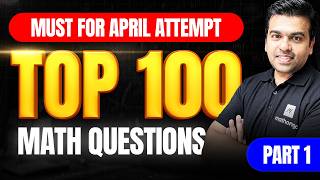 Jee 2026 Top 100 Problems  Mathematics part1  Jee Main Math  Mathongo  Anup Sir