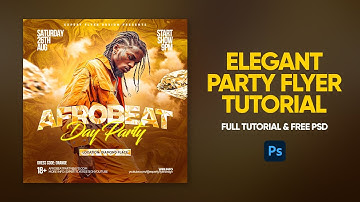 💎 *ELEGANT* Party Flyer Design Tutorial - Adobe Photoshop Tutorial 7