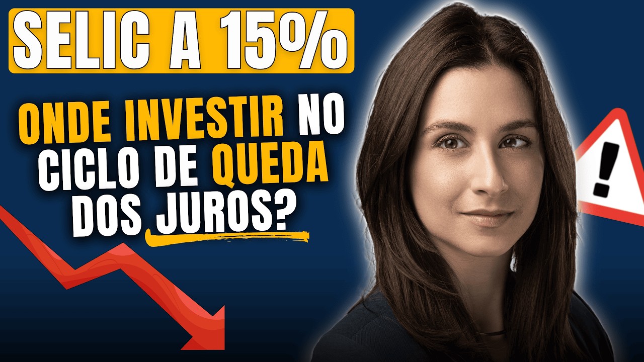 Taxa Selic vai começar a cair! MELHORES investimentos para ganhar com ciclo de queda dos juros!