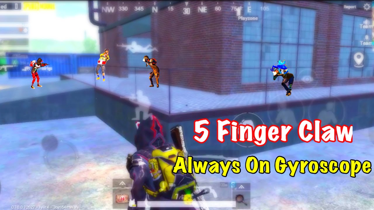 Best 5 Finger Claw Pubg Mobile Always On Gyroscope | 13 Kills | Pubg ...