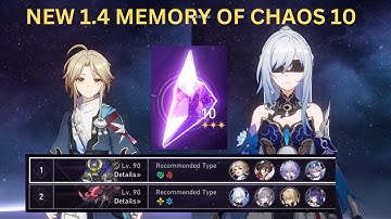 New 1.4 Memory of Chaos 10 - E0 Yanqing and E0 Jingliu 3 Stars Clear - Honkai Star Rail