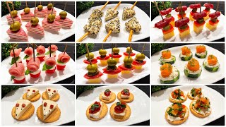 TOP 9 Quick Party Snacks! Simple snacks for parties and receptions in 5 minutes!
