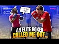 ELITE AMATEUR CALLS OUT BOXER (Street Boxing ) Gets Intense!!