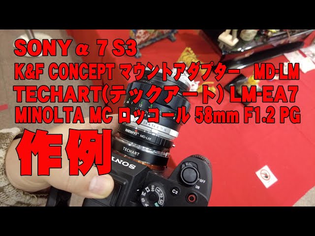 作例】 SONYα7S3 & MINOLTA MC ROKKOR 58mm F1.2 鷹の目ロッコール