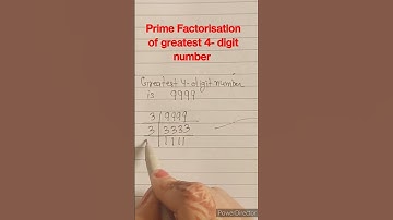 Prime Factorisation of greatest 4-digit number.playing with num#maths#shorts #shortsfeed#shortsviral
