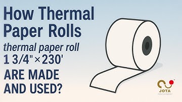 How 1¾″×230′ Thermal Paper Rolls Are Made | POS Receipt Roll Manufacturing Process