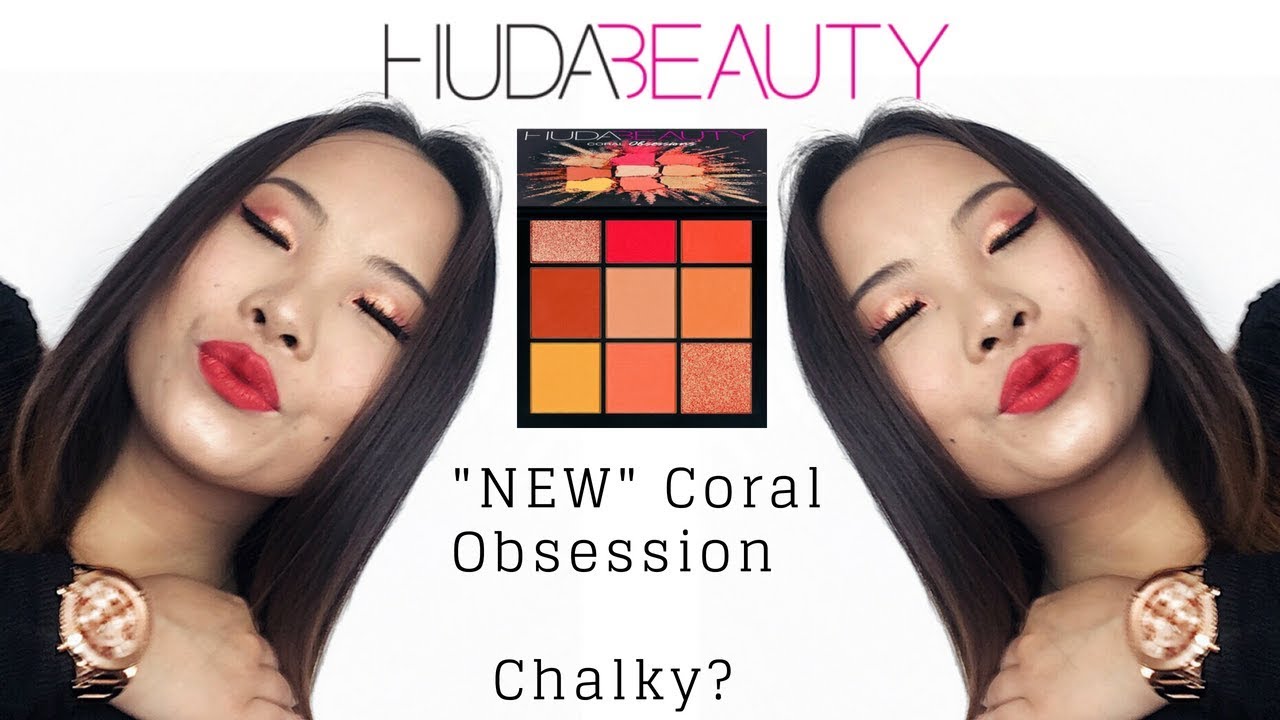 "NEW" Huda Beauty Coral Obsession Pallet |  Tutorial + Is it Worth It ?
