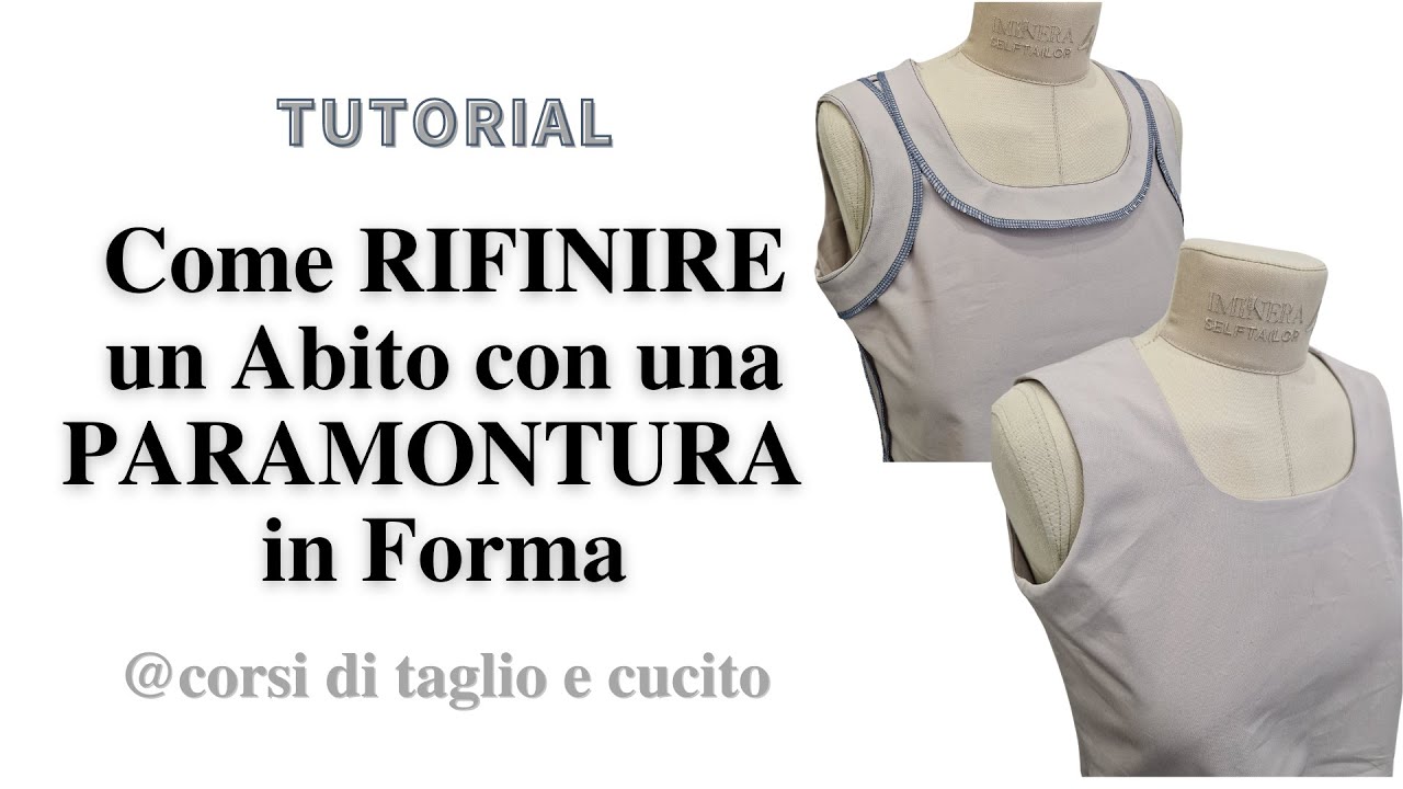 Come Rifinire un abito con una Paramontura in Forma