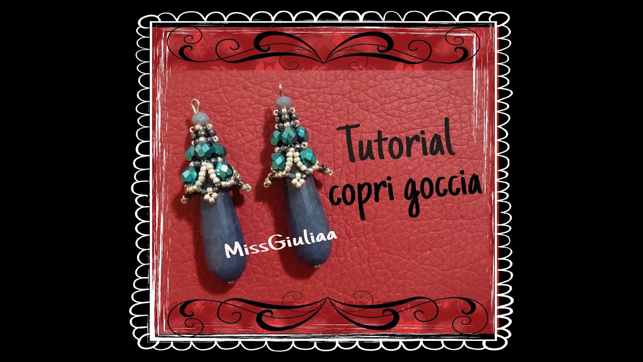 DIY: Copri goccia, decorazione Orecchini Easy