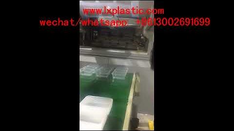 9up  PP continer  robot arm stacker for cup thermoforming machine
