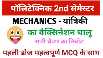 Polytechnic second semester Applied Mechanics ke Objective questions #apanipadhai