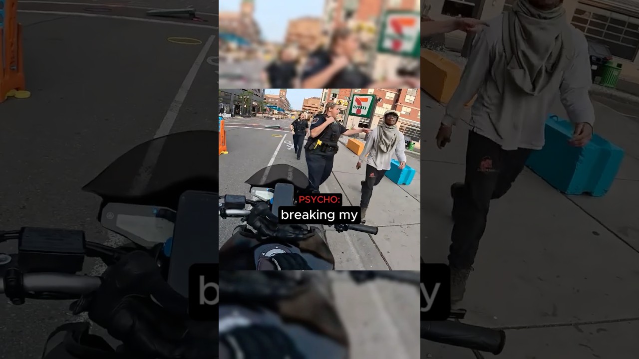 Biker Gets Chased And Knocked Out 😳 @RavenR1_