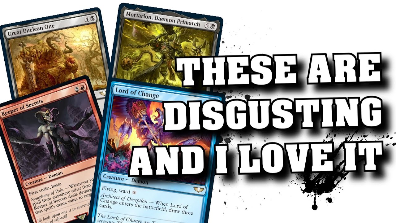 40k x MTG Chaos Commander - Ruinous Powers Round Up! - YouTube