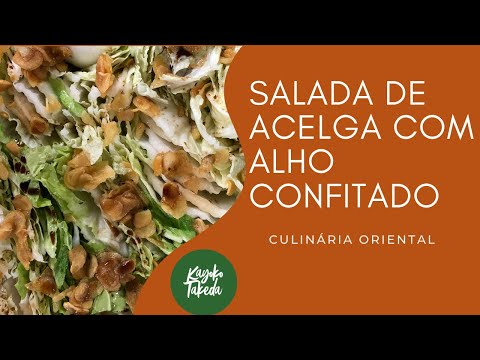 A MELHOR SALADA DE ACELGA COM ALHO CONFITADO, COMO FAZER - CULINÁRIA JAPONESA