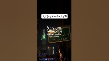 تلاوة خاشعة ومؤثرة جدا #fypシ #instagram #reels #omletarcade #فرنسا #فرنسا #pakistan #religion