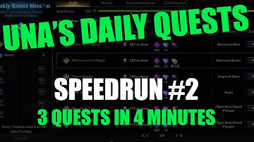 Lost Ark - Speedrun #2 - 3 quests in 4 minutes - Una