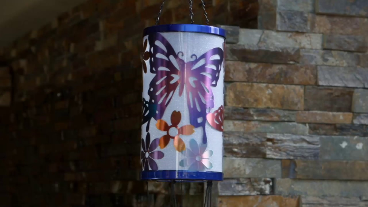 Garden Themed Solar Wind Chime by Exhart on QVC YouTube