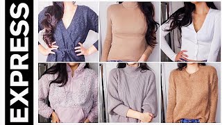 FALL SWEATER TRY ON HAUL - Cozy Thanksgiving Look Book: Express 2019 | Faith Drew screenshot 5