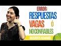 Recursos Humanos ERROR:RESPUESTA VAGAS O NO CONFIABLES (Verdadero) Ana María Godinez