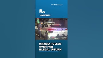 Waymo pulled over for illegal u-turn in California