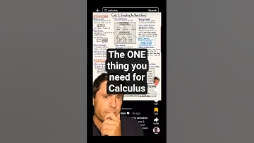 The ONE thing you need to learn Calculus #math #calculus #limits #derivatives #stem