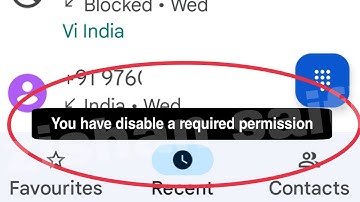Fix You have disable a required permission problem solve | Contact save or Delete nhi ho rha