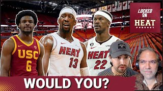 How Can Bam Adebayo Improve Next Season? Should Miami Heat Draft Bronny James? | Miami HEAT Podcast