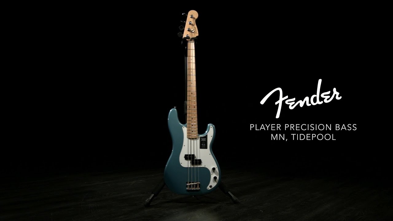 Fender Player Precision Bass MN, Tidepool | Gear4music demo