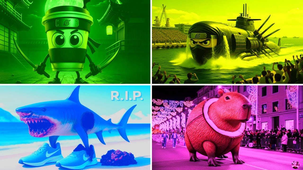 ITALIAN BRAINROT EXE 4 COLORS 4 MUSIC🎧#ItalianBrainrot​ #TungTungTung​ #TralaleroTralala​ #lyrics​