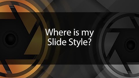 Photopia Tutorial - Where is my Style