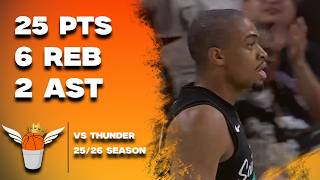 Keldon Johnson 25 Points vs Thunder Full Highlights! (2/4/2026)
