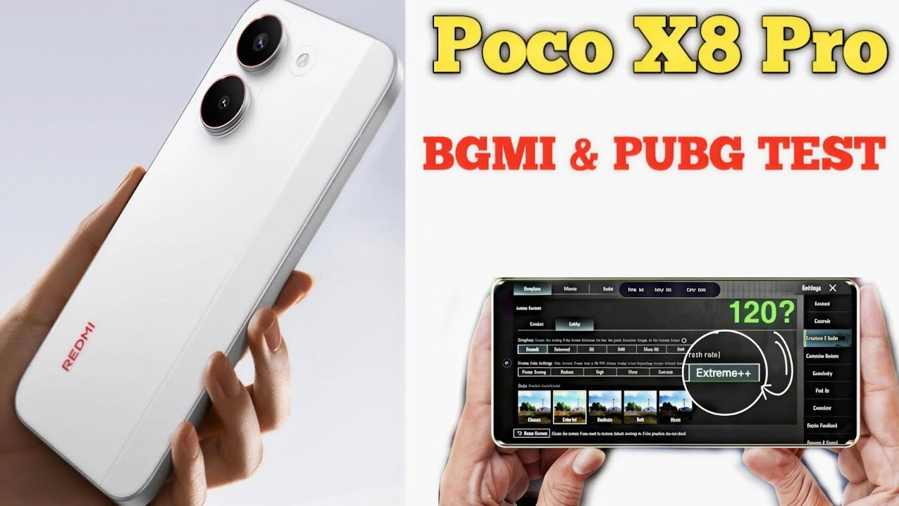 POCO X8 PRO | REDMI TURBO 5 MAX BGMI SMOOTH+120FPS🤯GRAPHIC TEST | POCO X8 PRO PUBG TEST 