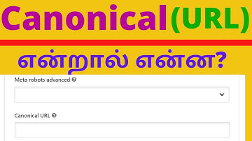 What is Canonical URL Tag (Meaning in Tamil)