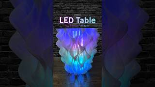 3D printing a glowing table from recycled PETG ♻️ #3dprinting #largeformatprinting #led #furniture