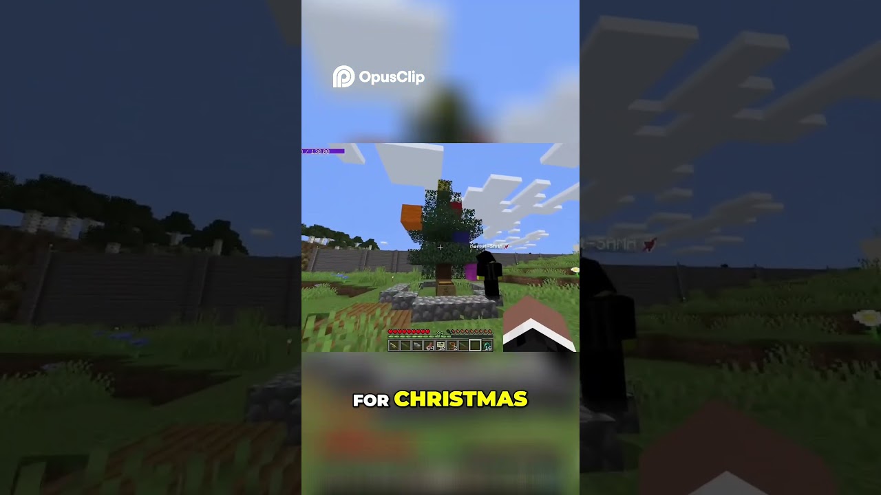 Minecraft Christmas Tree Surprise!