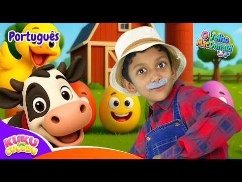 O Velho MacDonald 🐷🥚 Versão Ovos Surpresa | Música Infantil – Kuku e Cucudu
