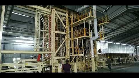 PARTICLE BOARD HOT PRESS MACHINE WIHT LOADER AND UNLOADER