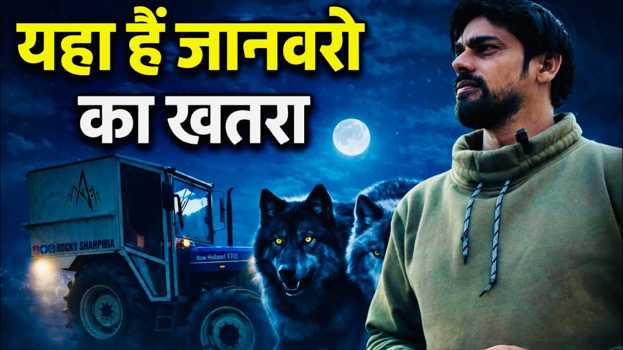 रात को पराशर लेक पहुंच गए | यहां लगा बहुत डर ☠️ | TRACTOR CARAVAN ONLY ONE IN INDIA 