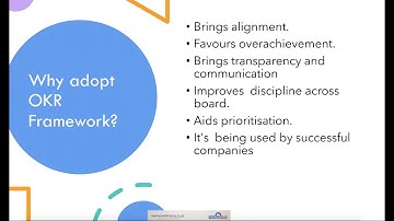 Why Adopt - from How OKR Can Help Agile Minded Teams Work Smarter