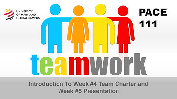 PACE 111 Week #4 Team Charter and Discussion