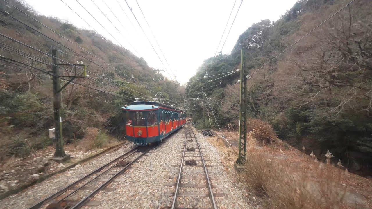 [4K] Kobe Rokko Cable Car (六甲ケーブル下駅→六甲山天覧台) - YouTube