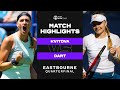 Petra Kvitova vs. Harriet Dart | 2022 Eastbourne Quarterfinal | WTA Match Highlights
